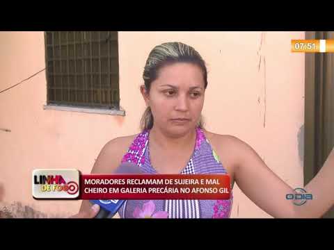 LINHA DE FOGO (28 10) MORADORES RECLAMAM DE SUJEIRA E MAL CHEIRO EM GALERIA PRECíRIA NO AFONSO GIL