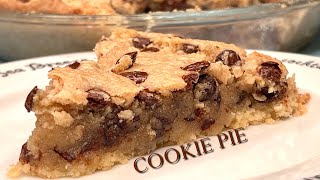 Cookie Pie (Vegan, Gluten Free - Chocolate [Carob] Chip)