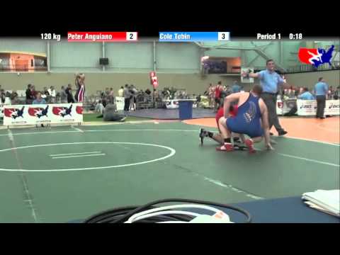 Peter Anguiano vs. Cole Tobin at 2013 ASICS University Nationals - FS