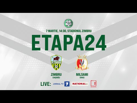 LIVE: DIVIZIA NAȚIONALĂ,Etapa 24 FC ZIMBRU - FC MILSAMI 07.03.2021, 14:30