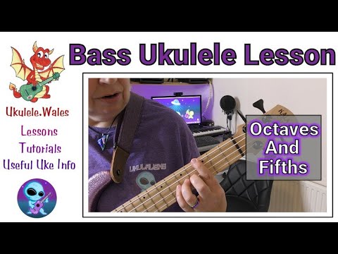 Bass Ukulele Lesson - Octaves & Fifths - Beginner U Bass Tutorial