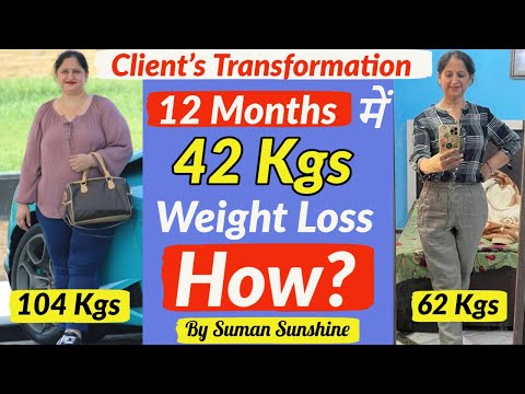 How I Lost 42 Kgs By SUMAN | Clients Weight Loss Palvinder  ji Transformation Journey | Fat to Fab