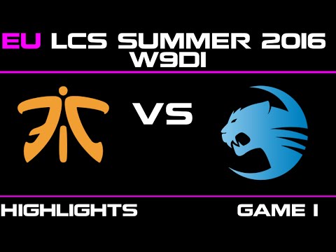 FNC vs ROC Game 1 highlights W9D1 EU LCS 2016 Fnatic vs Roccat   ROC vs FNC   LCS LOL