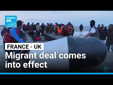 UK to begin migrant returns to France under 'one in, one out' deal