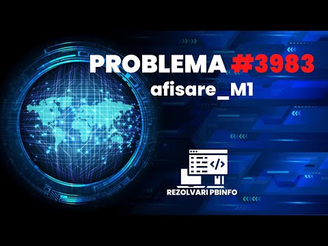 REZOLVARE Pbinfo || Problema 3983 afisare_M1 rezolvata in 5 MINUTE! [C++]