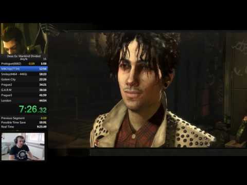 Deus Ex: Mankind Divided Any% 43:43 IGT (54:42 RTA)