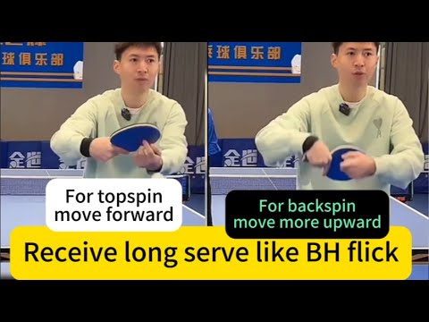 The Three Methods for Receiving Side-Spin Long Serves, from Basic to Advanced