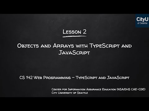 Programming With Typescript Javascript Module 2 Objects And Arrays