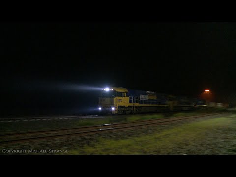 6MP5 Pacific National Freight Train In Fog - PoathTV Australian Railways