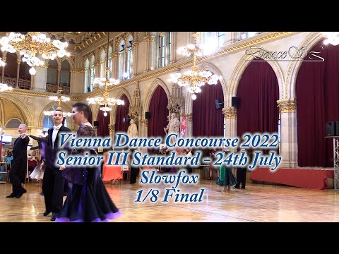 Vienna Dance Concourse 2022 - Senior III Standard Slowfox WDSF - 1/8 Final - 24 July 2022
