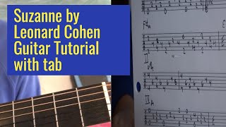Suzanne - guitar tutorial with tab.