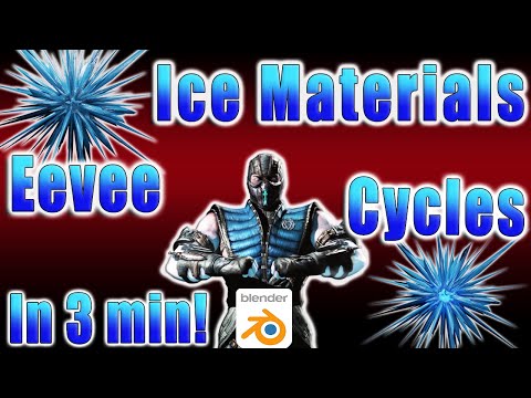 Procedural Ice Material Fast Tutorial | Blender 2.92 |