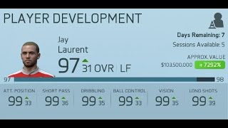 HOW TO GET A 90+ RATED PLAYER IN PLAYER CAREER MODE | Fifa 16 Glitch