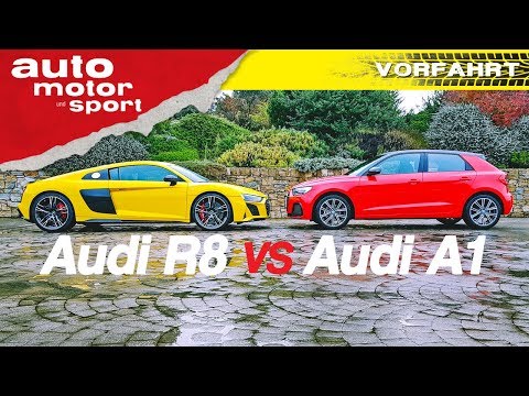 Neuer Audi A1 vs neuer Audi R8: Sind beide Sieger-Typen? - Fahrbericht/Review | auto motor und sport