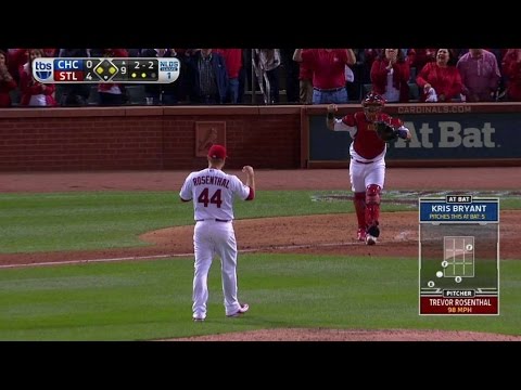CHC@STL Gm1: Rosenthal fans Bryant to end the game