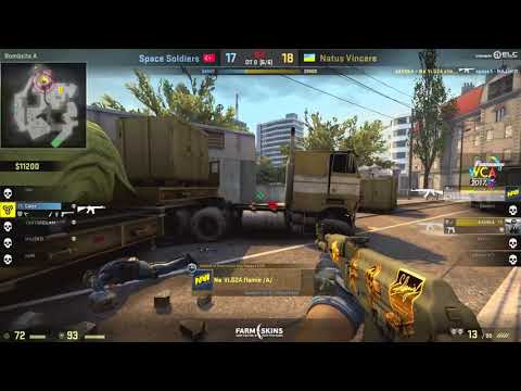 kalinka T resolves the 2vs2 post plant situation with 2 M4A4 kills bombsite A   including 1vs1 clutc