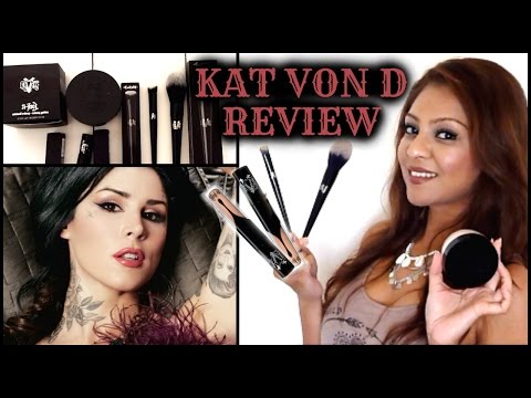 Kat Von D Lock It Creme Concealer, Translucent Setting Powder and Makeup Brushes REVIEW + DEMO!!! Video