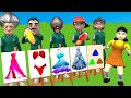 Squid Game Vs Scary Teacher 3D Squid Girl Bikini Dressing Room Long Dress Drawing 5 Times Challenge