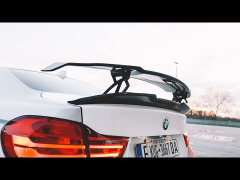 BMW GTS-V Carbon Fiber Style Wing Install // F32
