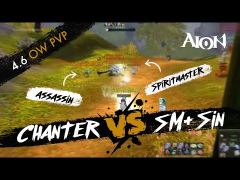 Chanter (Aselon) Solo PvP - 1v2  vs Sin + SM - Aion 4.6
