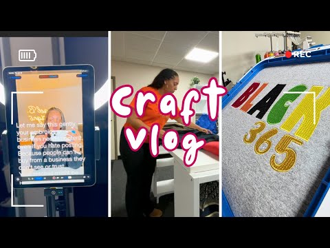 Craft Vlog: New Embroidery Designs, Organizing & New Content?!