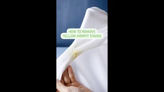 How to Remove Yellow Armpit Stains #short
