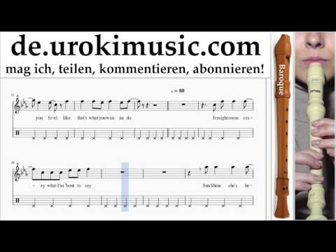 Blockflöte B. Lernen Pharrell Williams - Happy Teil#2 Blockflötenunterricht Noten Schule Lied