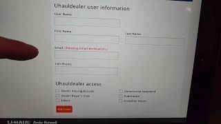 U-Haul: How To Add A New User