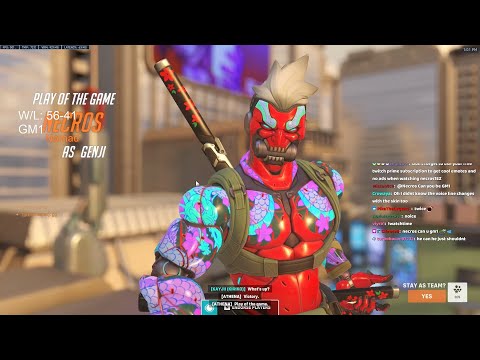 POTG! NECROS FASTEST GENJI IN THE WORLD OVERWATCH 2 GAMEPLAY