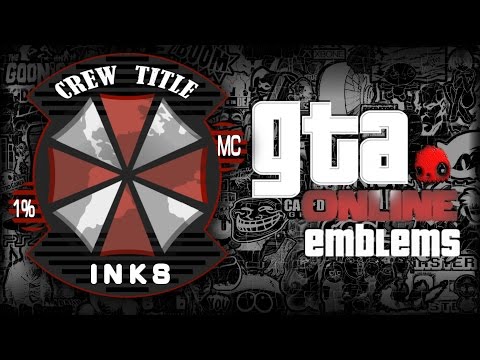 GTA V Custom Crew Emblem Tutorial ( Grand Theft Auto 5...