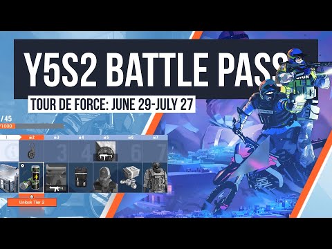 "TOUR DE FORCE" BATTLE PASS ALL TIERS SHOWCASE | Rainbow Six Siege