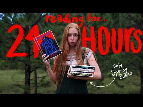 Reading Scary Books for 24 HOURS STRAIGHT while alone in the woods 😳