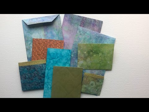 Pretty envelopes, hand-made by Karen Telfer