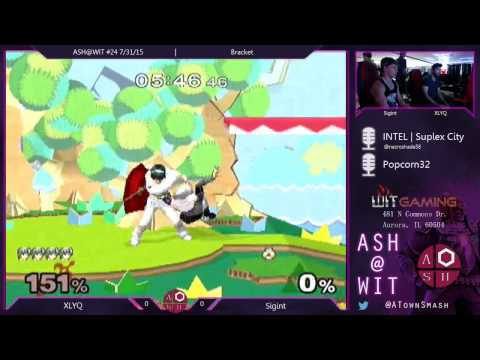 XYLQ (Marth) vs. Sigint (Sheik) - Melee Bracket ASH@WIT #24 7/31/15