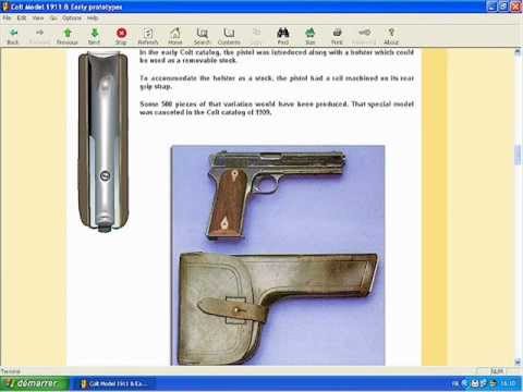 Colt pistol Model 1911 Video