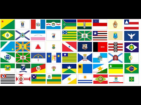 Brasil - Todos os Estados e Suas Capitais - Suas Bandeiras