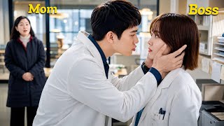 Drunk Boy Tries To Kiss His Beautiful Boss In Front Of His Own Mom.