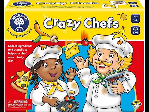 Amazoncom ORCHARD TOYS Moose Games Crazy Chefs Game Help The Crazy Chefs Make a Meal in This Tasty