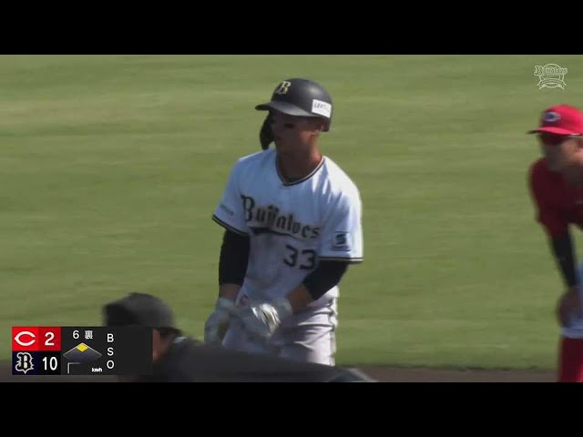 【ファーム】プロ初の猛打賞!! バファローズのドラ4ルーキー・杉澤龍の2点タイムリー2ベースヒット!! 2023年5月2日 オリックス・バファローズ 対 広島東洋カープ