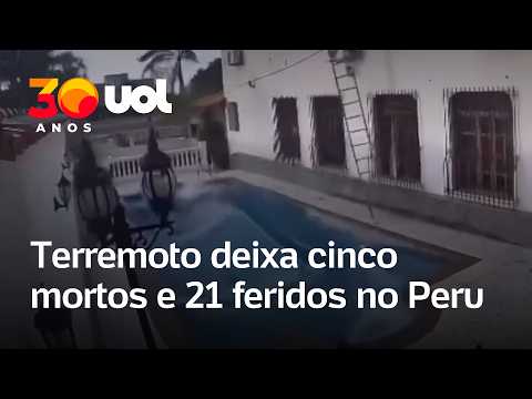 Terremoto deixa cinco mortos e 21 feridos no Peru