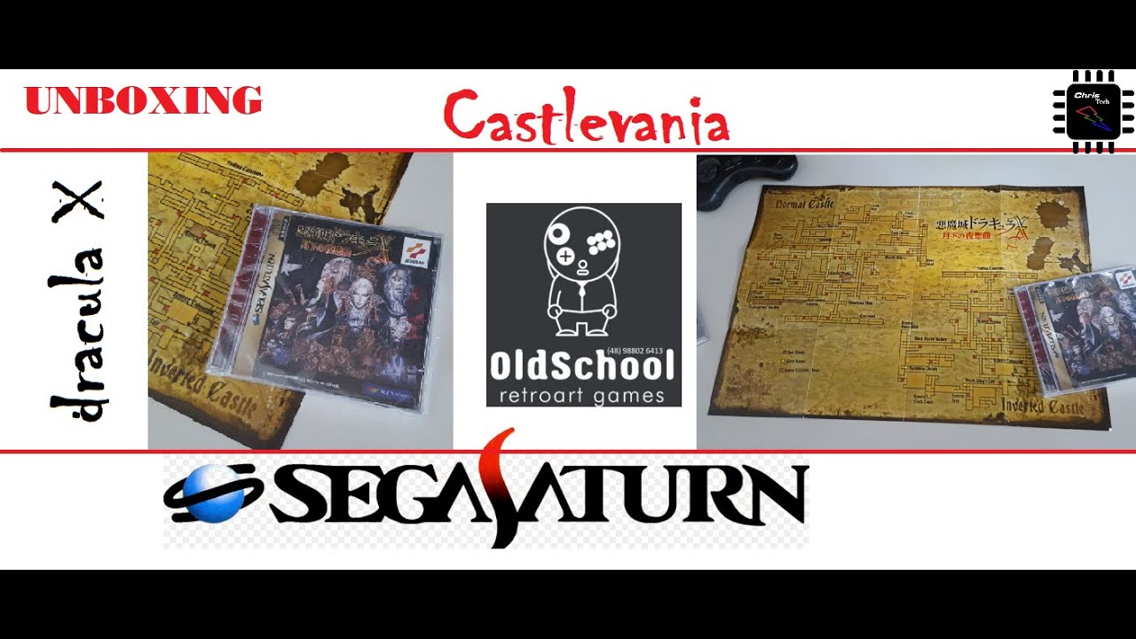 UNBOXING #003 Castlevania Drácula X - Sega Saturn - Prensado by Oldschool Retroart Games