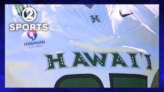 Hawai'i football reveals Hawaiian Airlines patch on jerseys for 2026, will have all road trips chart