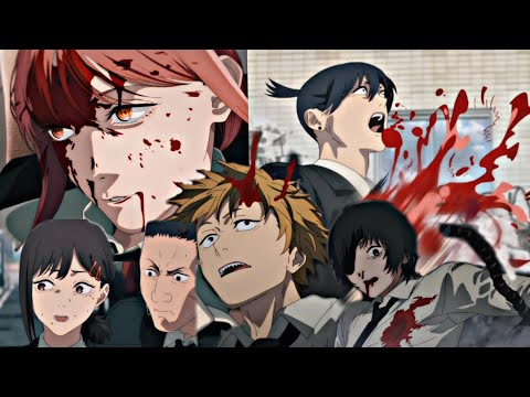 Everyone getting killed Makima Death Denji Aki Himeno Kobeni sad scene - Chainsaw Man