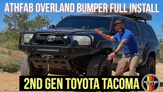 BEST OVERLAND BUMPER ATH Fab 2nd Gen Tacoma Overland Bumper Install | Extreme LED Lights, Smittybilt