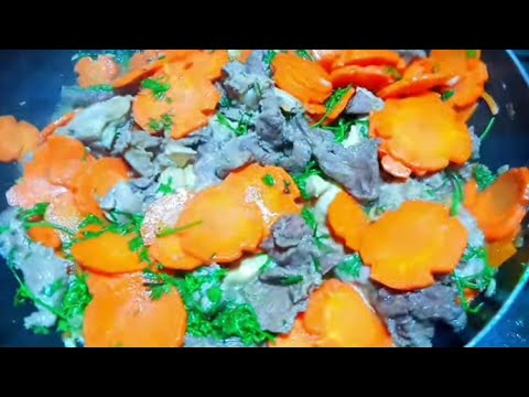 Cà rốt xào thịt bò