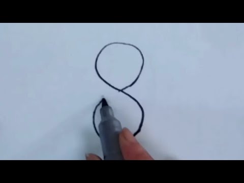 How to draw penguin from number 8 step by step||Easy Drawing Ideas||easy drawing||penguin drawing