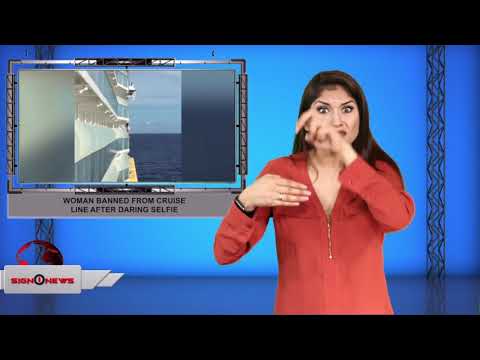 Woman banned from cruise line after daring selfie (ASL - 10.20.19)