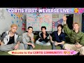 ALL SUB CORTIS FIRST WEVERSE LIVE 08 24 25 WELCOME TO CORTIS COMMUNITY Weverselive Cortis