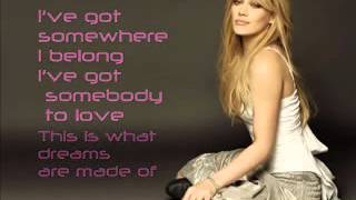Hilary Duff   What Dreams are made of Lyrics