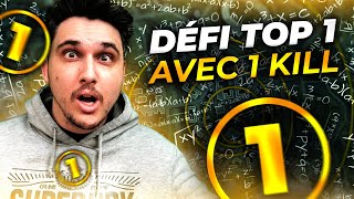 TOP 1 AVEC 1 KILL C'EST POSSIBLE ? LE DEFI YOUTUBE ! 1️⃣🏆